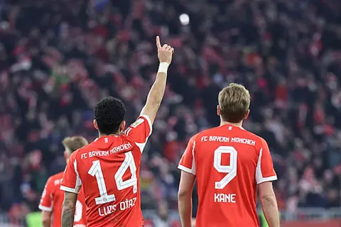 الدوري الألماني.. هاتريك دياز وجزائيات كين يقودان بايرن ميونخ لاكتساح هوفنهايم